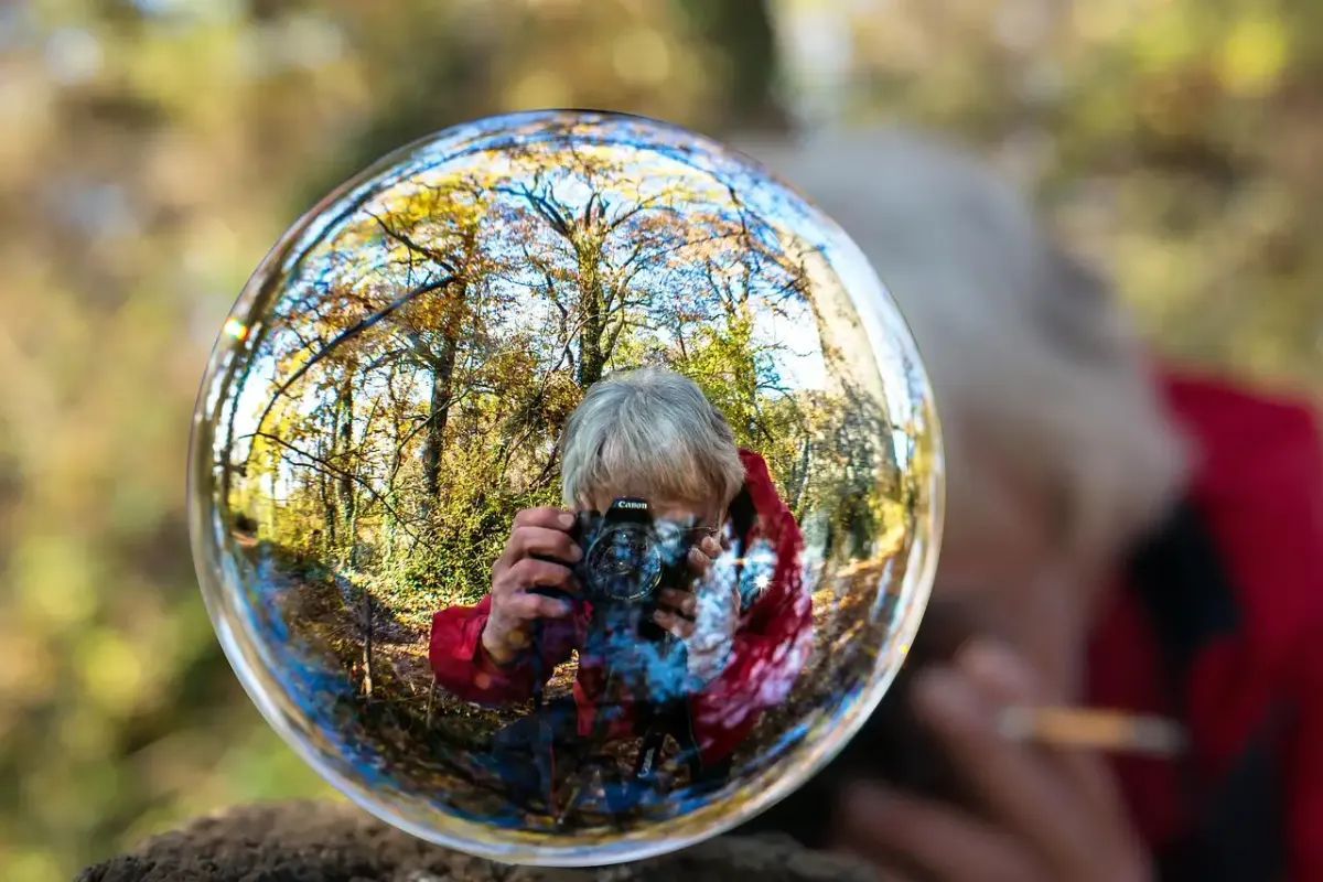 Glaskugel fotografie handy